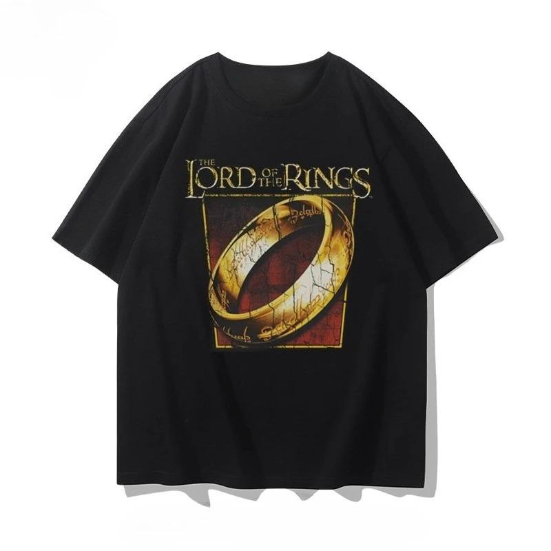 Hot Sale Classic TV The Lord of The Rings Graphic Print T-shirt Men Women Streetwear Y2k Harajuku Fashion Casual Oversized Top Cotton Summer New Tee