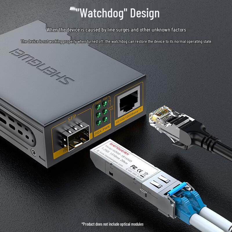 Shengwei FC-212AB Gigabit Fiber Optic Transceiver Kit