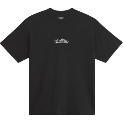 Loose Letter Round Neck Pullover Short Sleeve T-Shirt Men Tops VN000SR3BLK1