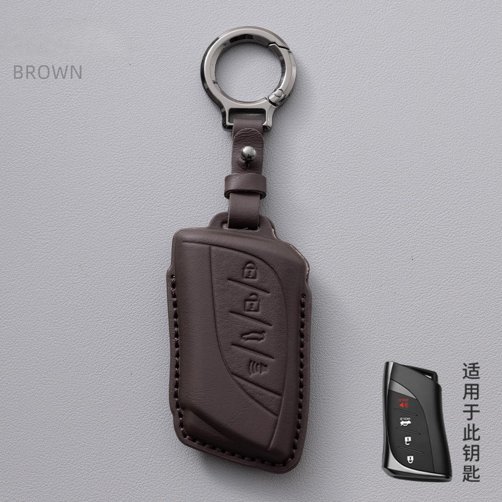 Funda Protectora de Piel Genuina para Llave Inteligente de Coche Llavero Para Lexus Nx Es Ux Us Rc Lx Gx Is Rx 200 250H 350H Ls 450H 260H 300H Ux200