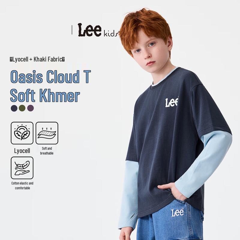 Детская футболка LeeKids с цветовыми блоками и длинным рукавом 160