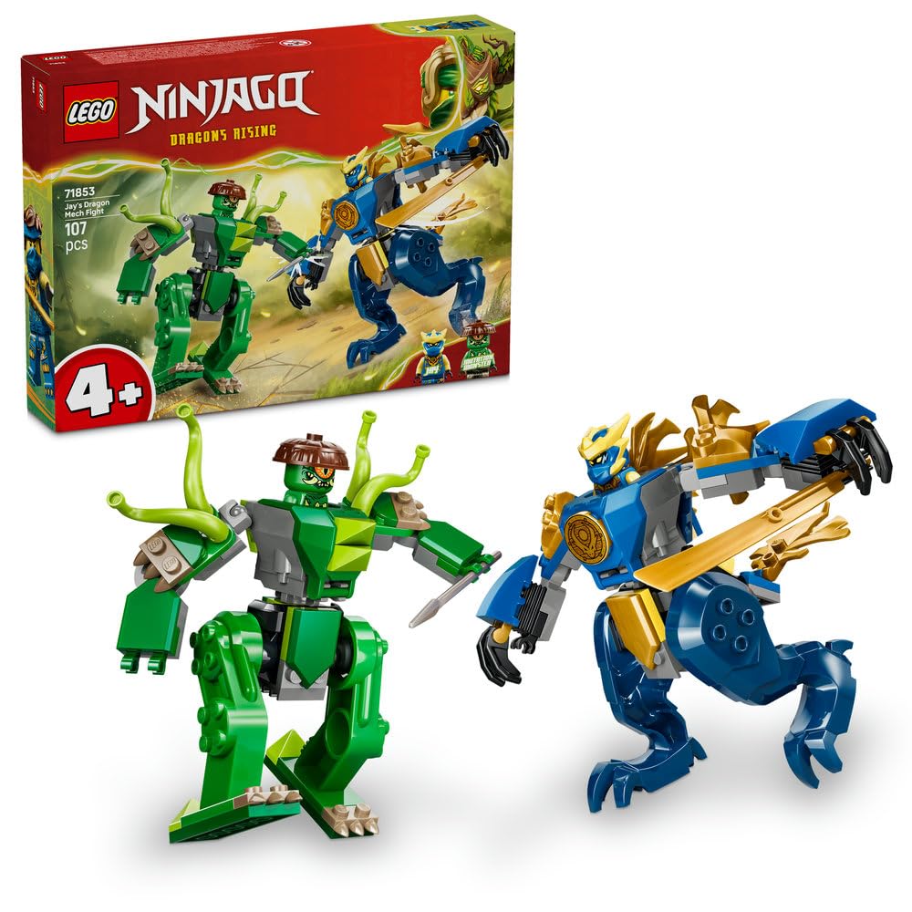 LEGO Ninjago Jays Dragon Mech Suit Battle Pack 71853 toy boys girls toys birthday gift blocks educational 4 years old 5 6 robot pretend play childrens
