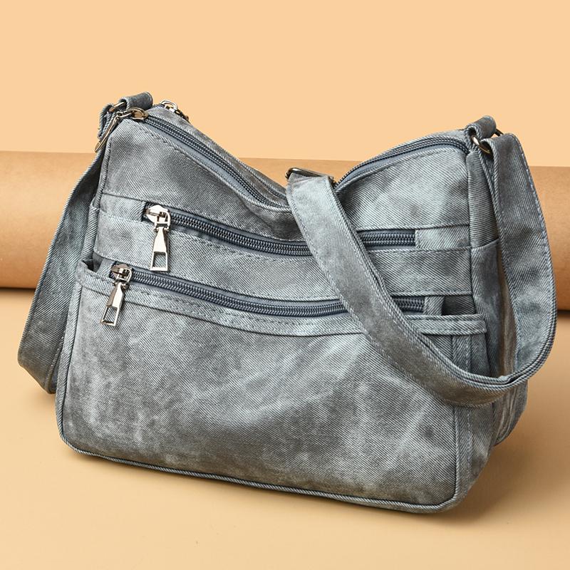 Borsa da Donna in PU a Grande Capacità a Spalla e Crossbody per Mamma