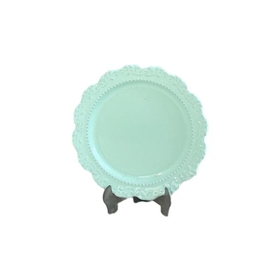 3 Pcs 1/6 1/12 Scale Miniature Dish Plates Alloy Dollhouse Kitchen Accessories Vintage Tiny Tableware for DIY Crafts Pretend Play