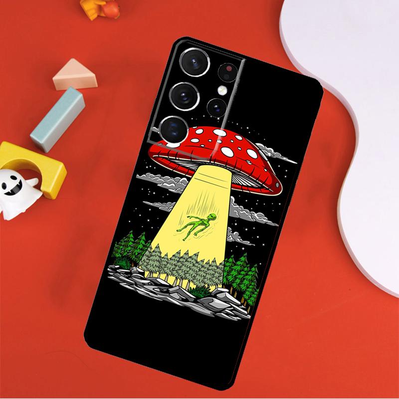 Space Alien Magic Phone Case For Samsung Galaxy S25 Ultra S24 Ultra S9 S10 S20 S21 S22 S24 Plus S23 FE Cover