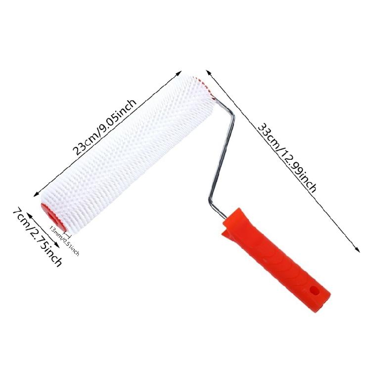 Defoaming Roller Brush Self Leveling Spiked Screed Bubble Remove Tool Roller Self Leveling Defoaming Roller Easy to Use