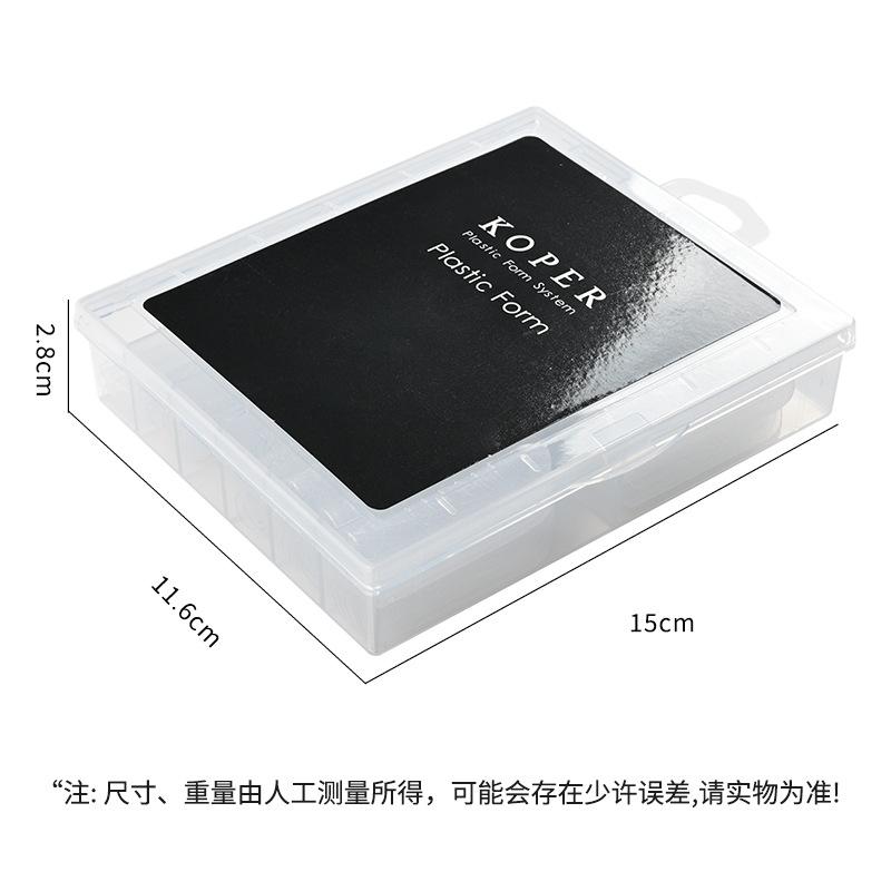 Nail Art Pattern Crystal Nail Mold Crystal Extension Paper Free Rapid Phototherapy Extension Nail Tablets 120 Pieces In A Box