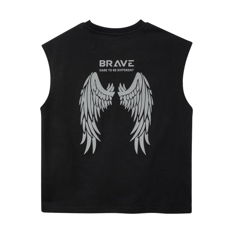 

ZuoXi Boys Cotton Letter Print Sleeveless Vest 130