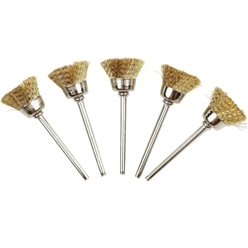 JINTONG Dremel Rotary Tool Brushes, 3 Types of Brass Wire Brushes, Wire Wheel Brushes, Polishing Brushes, Grinding Brushes, Bristle Polishing Brushes,