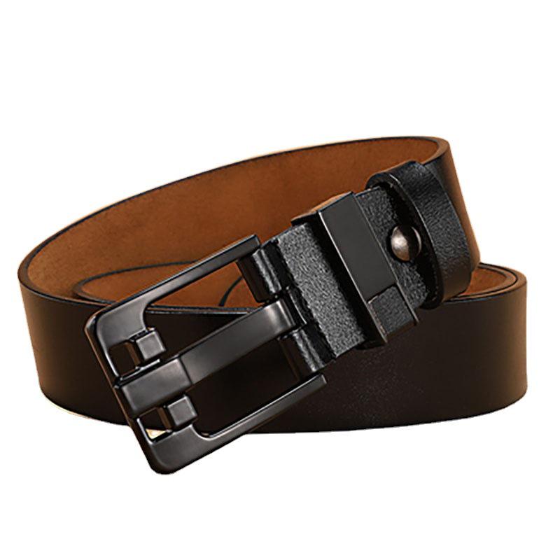 

Men s Genuine Leather Extra-Long Black Plus Size Belt 115cm