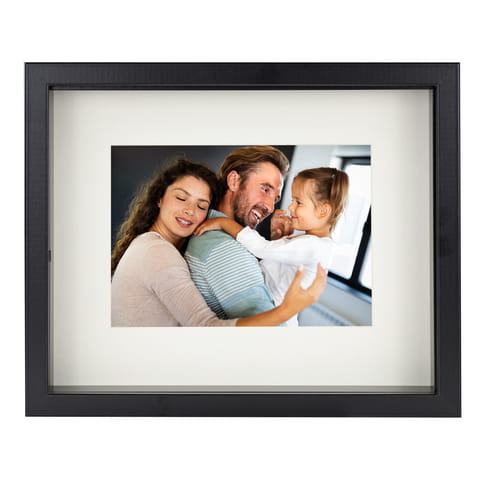 Ramka Na Zdjęcie 3D Głęboka Shadow Box 20X25 Cm Prostokątna Czarna