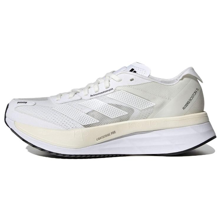 New Adidas Adizero Boston 11 Non Dyed Cloud White Core Black Women's GY2585
