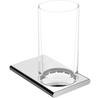 Keuco Edition 400 Toothbrush Holder, Chrome, Matte Black