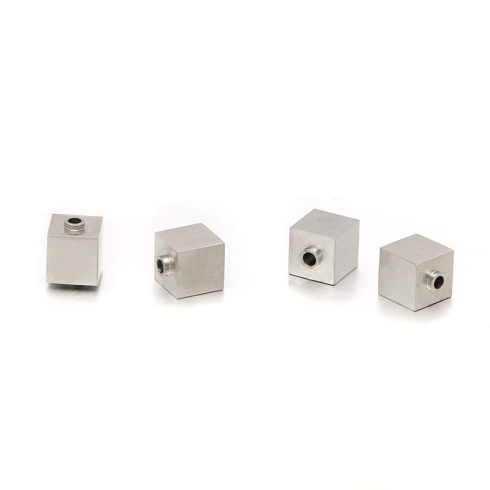 

Квадратные бусины-разделители из нержавеющей стали 8x8x8 мм для изготовления браслетов своими руками