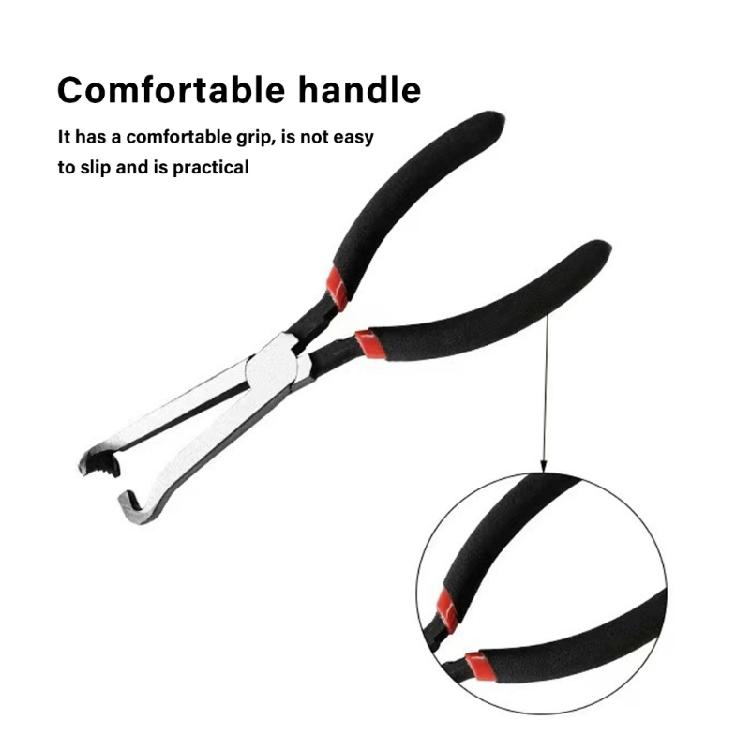 Professional Angled Electrical Pliers With Double Insulation For Safe Automotive Circuit Repair & Fluid Line Detachment
