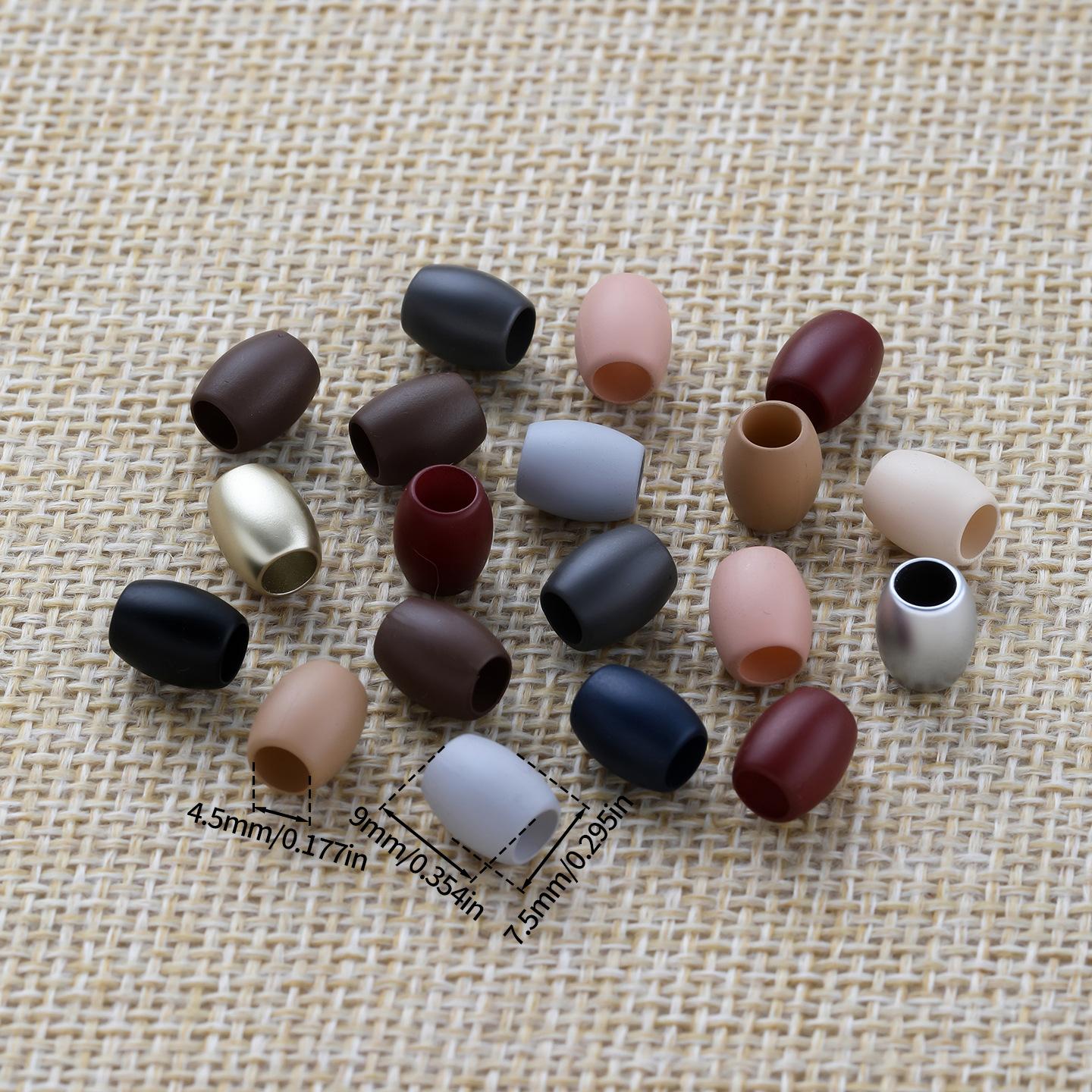 Acrylic Retro Straight Hole Beads Handmade DIY Jewelry Accessories 20 pcs/pack