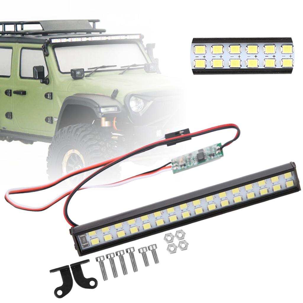 48pcs Lamp Beads RC Car Roof Lamp RC Crawler Universal LED Light Bar Part Accessory