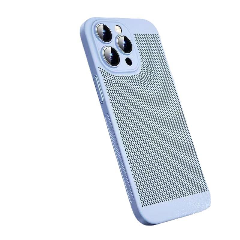 Applicable To IPhone16promax Ultra-thin Cooling Mobile Phone Case Apple 14 Lens Film 13 Full Cover 15 Breathable Mesh Case