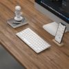Ultra-Thin Portable Silent Dual-Mode Keyboard, Wireless Bluetooth External Office Keyboard, White