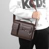 Male Messenger Bags High Quality Business Office Briefcase Fashion Crossbody Bags Men's Shoulder PU Leather Bags