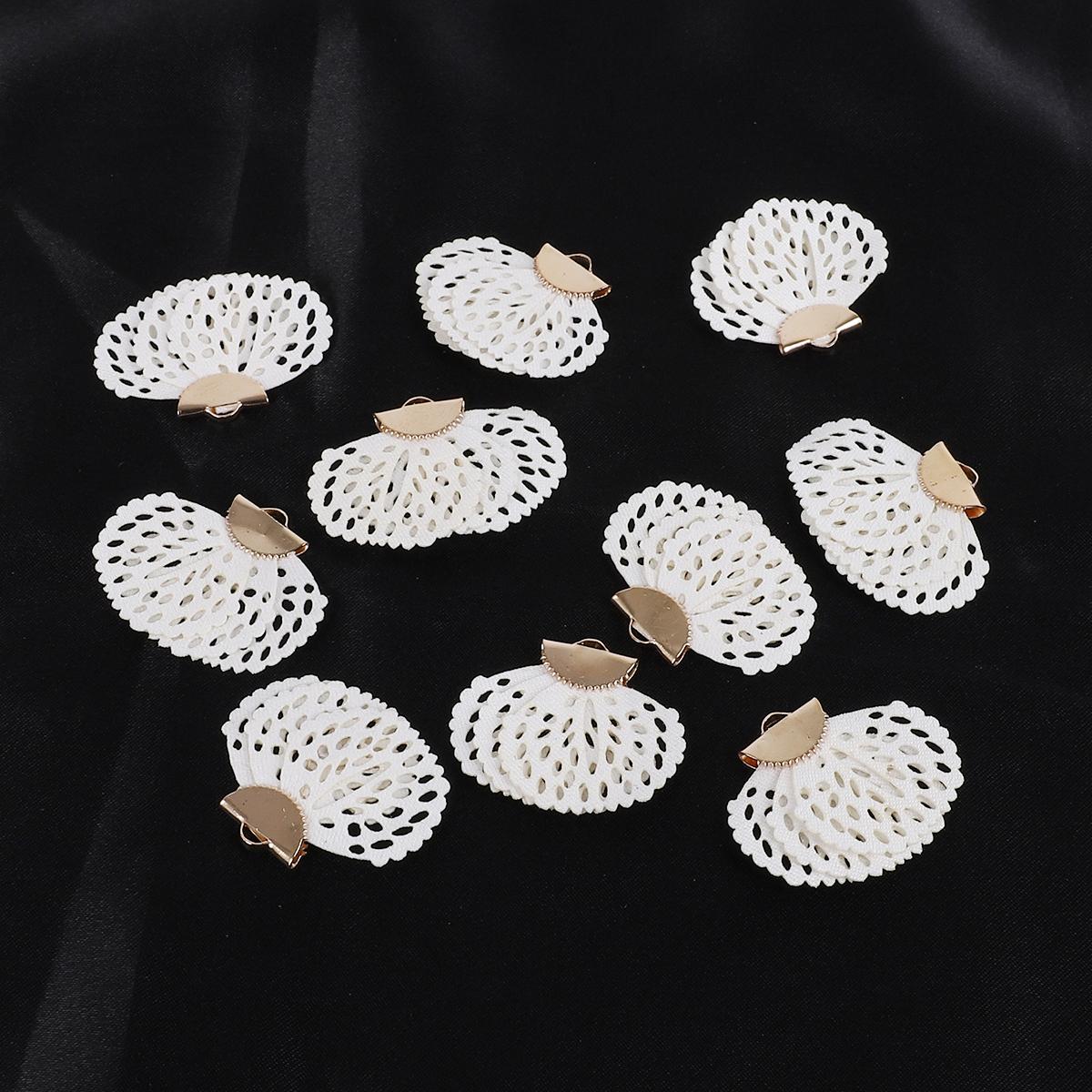 

10 шт. бархатные цветочные подвески-подвески с кисточками и отверстием для изготовления ювелирных изделий своими руками