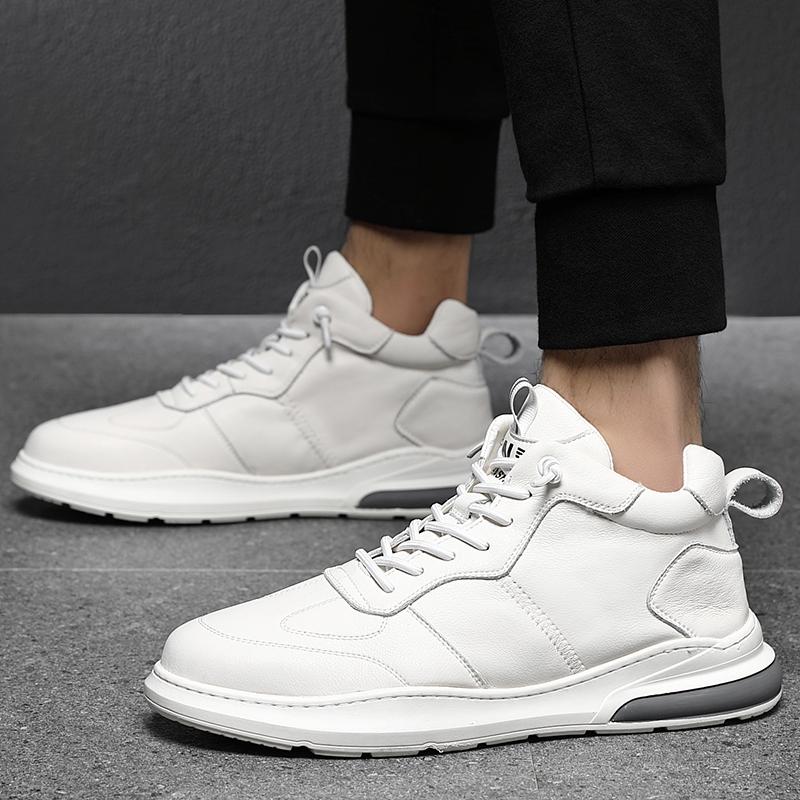 Fashion Casual high top board shoes for men Comfortable and trendy high-quality styles daily work Office Leisure outdoor shoes New Youth