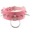 Black Spike Choker Goth  Punk Harajuku  Collar Belt Necklace Pu Leather Chocker  Cosplay Club Party  Festival Jewelry