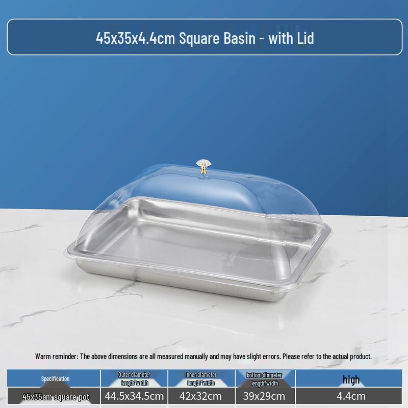 Jingzhifeng Stainless Steel Food Display Tray with Lid