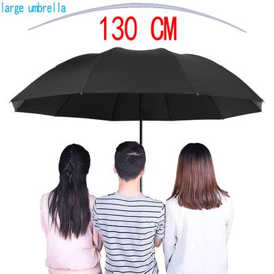 Large Windproof Folding Umbrella Women's Men's Luxury Sunshade Business Umbrella Parasol Gift Umbrella 10Rib Men's Large Parasol