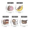 Lazy Cute Sloth Enamel Pin Cartoon Coffee Donut Banana Pillow Lapel Brooch Backpack Clothes Badge Decorative Metal Jewelry Gifts
