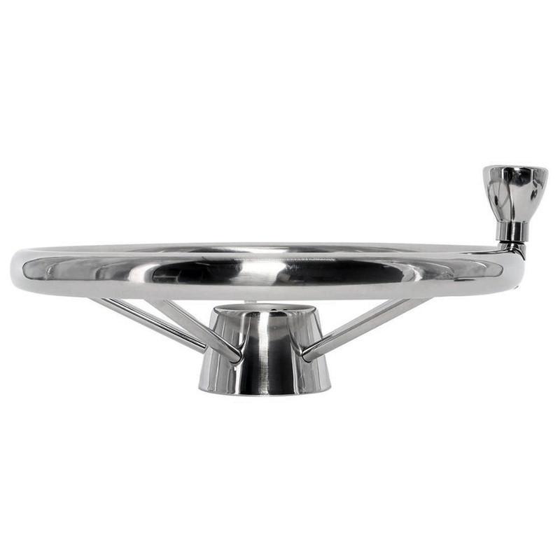 13.5 Inch Steering Wheel With Knob Stainless Steel 5 Spoke Mirror Polished Boat Yacht Accessories