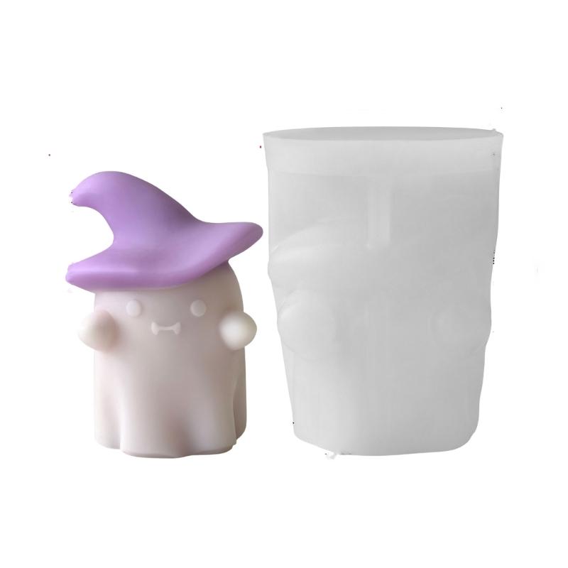 Eerie Gourd and Spectrals Candle Crafting Frame Multiple Use Flexible Art Set Seasonal Decoration Soap Chocolate Baking