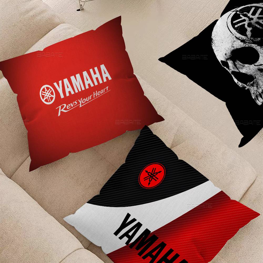 Y-YAMAHA Cuscino per Moto Copricuscino cartone animato Regalo Copricuscino Camera da letto Casa Divano Sedia Sedile Decorazione federa