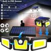 LED COB Solar Flood Light Outdoor Motion Sensor Strong Power LED Garden Wall Split Lamp Waterproof 3 Working Modes Lights