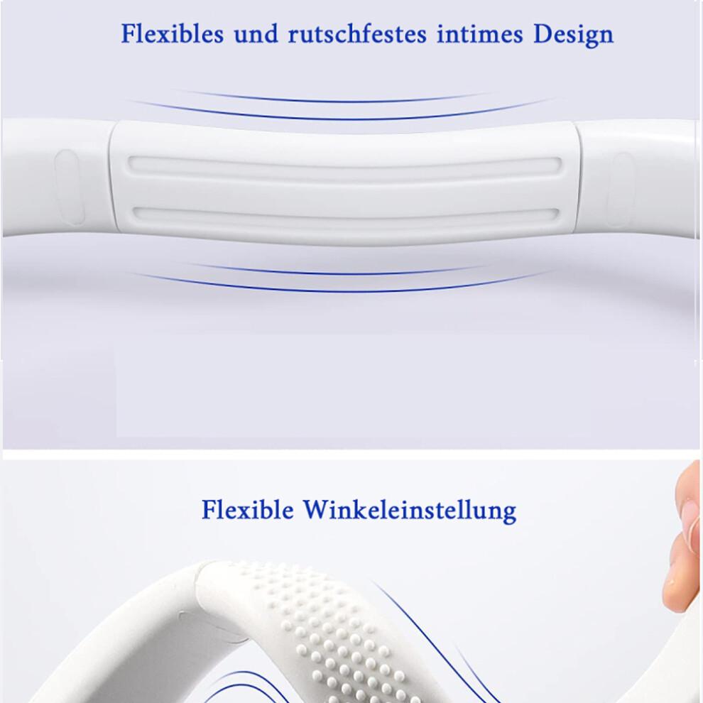 Ultra-Quiet Portable Neck Fan, 360 Degree Cooling Experience With Food-Grade Silicone For All-Day Wear, Bladeless Design Ensures Safe Use, Battery