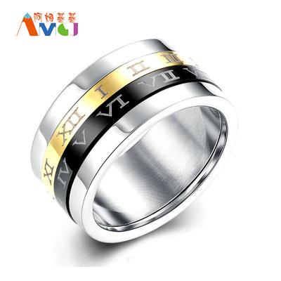 Punk maçonniques Band francs-maçons Titane Acier Men/'s Fashion Jewelry Ring Taille 6-13