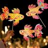 Chinese Traditional Handheld Fish Lantern Ancient Style Luminous Goldfish Light  Celebration