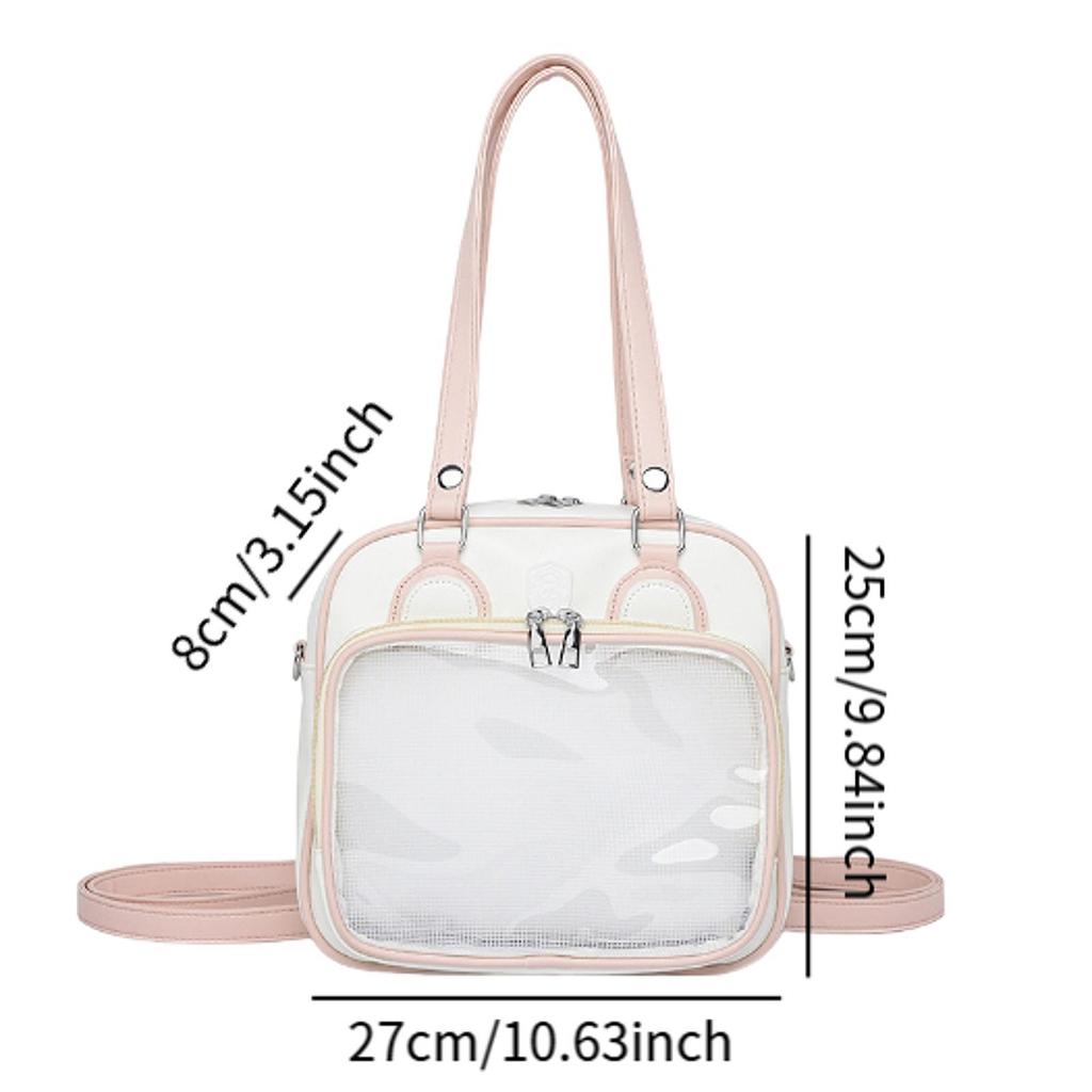 Ita Bag Removable Strap Clear Window Itabag DIY Multipurpose Crossbody Bag for