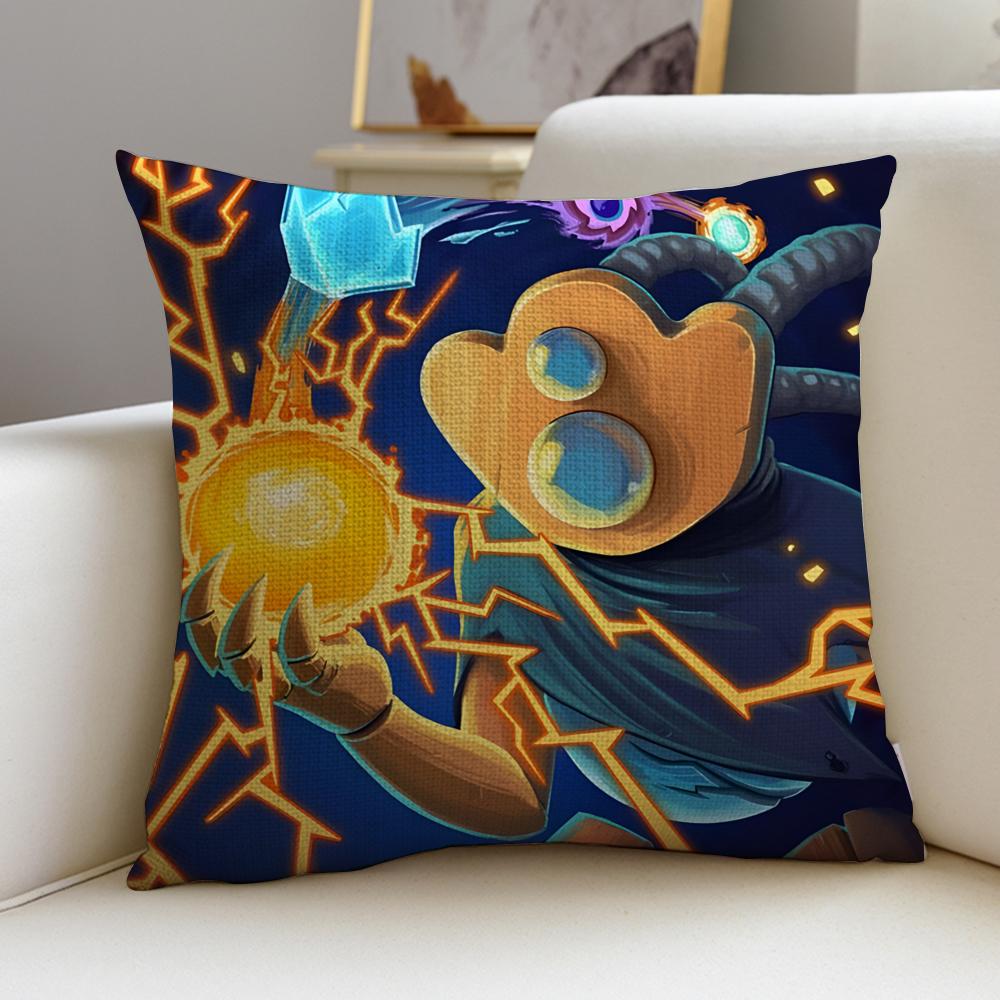 Strategic SSlay the SpireS Cushion Cover Breathable and Skinfriendly Linen Pillowcase Square Removable and Washable Cushion