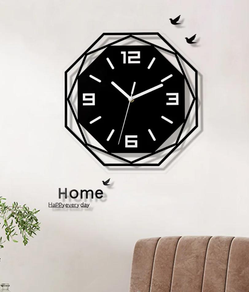 Modern Minimalist Decorative Wall Clock  Silent Acrylic Material  Minimalist Personality  Atmospheric Art Quartz Clock