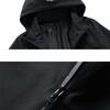 Herrenjacke Frühling und Herbst Abnehmbare Kapuze Wasserdichte Kapuzenjacke Herren Windbreaker