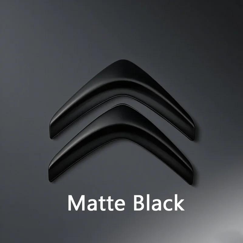 

10.2*8.6cm Metal Emblem For Citroën C4 C3 C5 C1 DS3 DS5 DS4 Picasso Front Rear Logo Badge OEM Style Replacement Glossy Black матовий чорний колір
