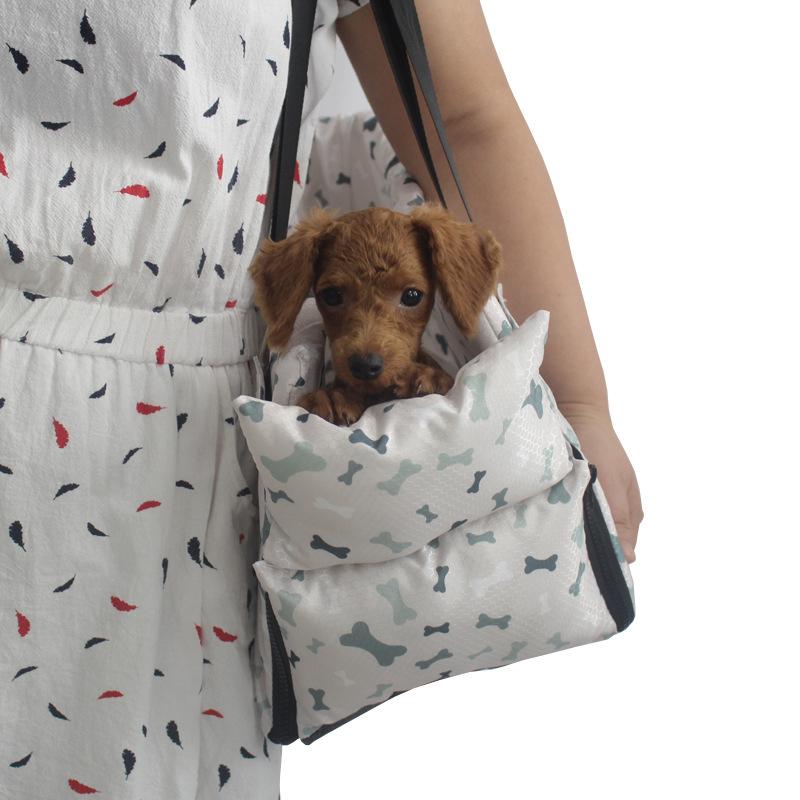 Pet Dog Car Seat Adjustable Straps Central Control Nonslip Dog Beds Safe Car Armrest Box Kennel Bed for for Medium Small Sized Puppy Cat Dog