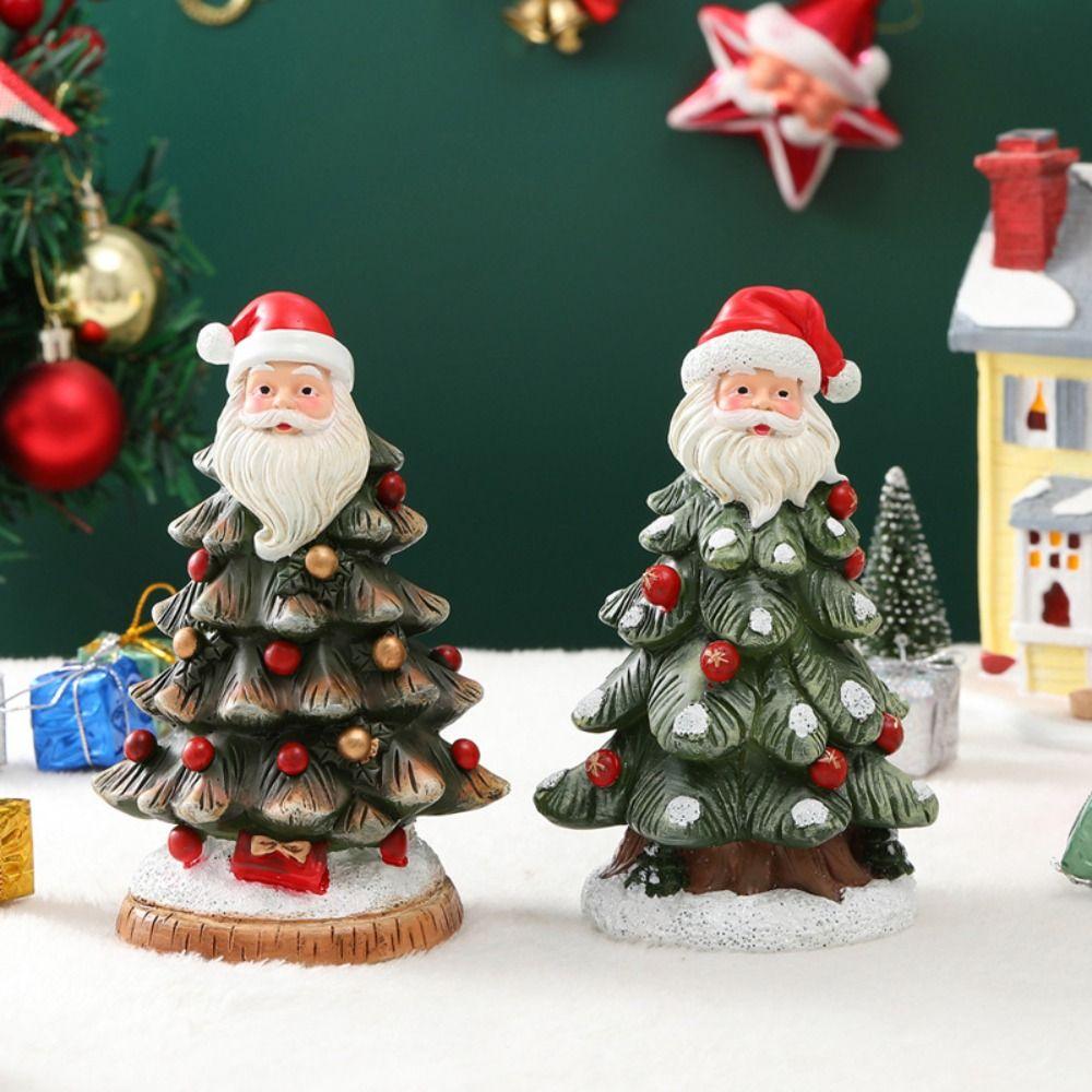 Funny Mini Christmas Tree Figurine Handmade Merry Christmas Decorations  Party Favors