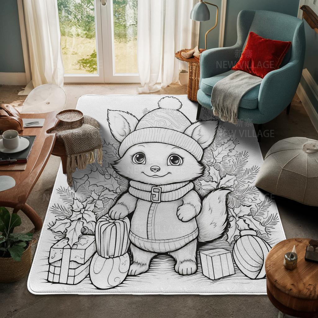 Koberec ke vchodu do domu Rohožka ke dveřím do domu Obývací pokoj Vana Koupelna Protiskluzové koberce s absorpcí vody vana Veselé Vánoce zima