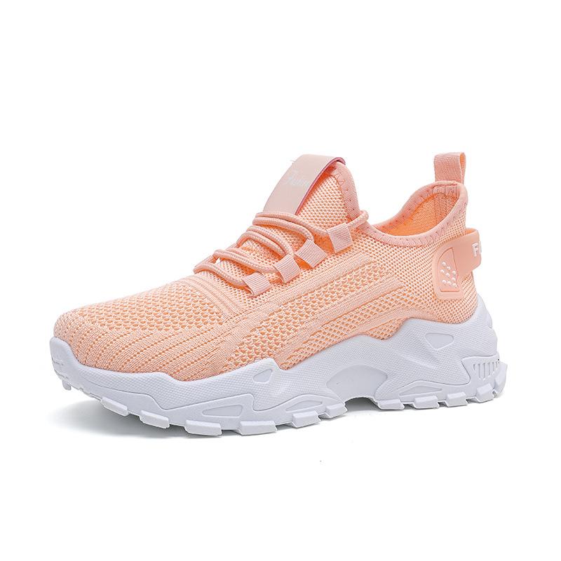 Boty Dámské Jarní a Podzimní móda Nové Dámské Boty Síťovaný povrch Prodyšné Tenisky s tlustou podrážkou