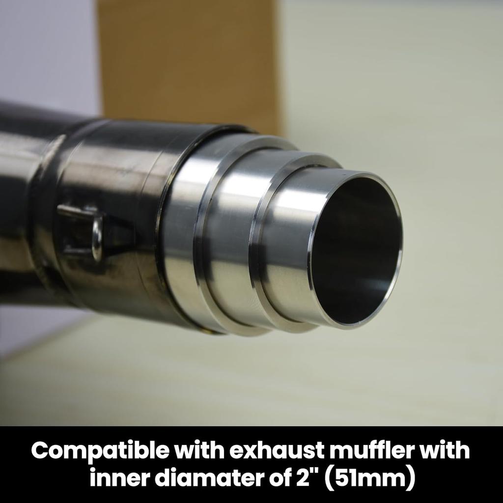 Slip-on Exhaust Adapter Coupler Connector Reducer 2''(ID) To 1-3/4'', 1-1/2", 1-3/8"(OD)