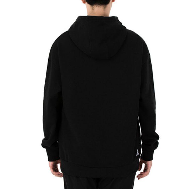 adidas Sweatshirts Men's Black Hooded Moderate Regular HE7466