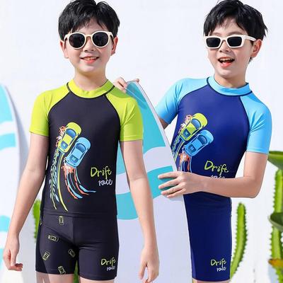 Maillot de bain à manches courtes à séchage rapide pour enfants 2026: Maillot de bain anti-UV pour garçons, dessin animé, personnalisable