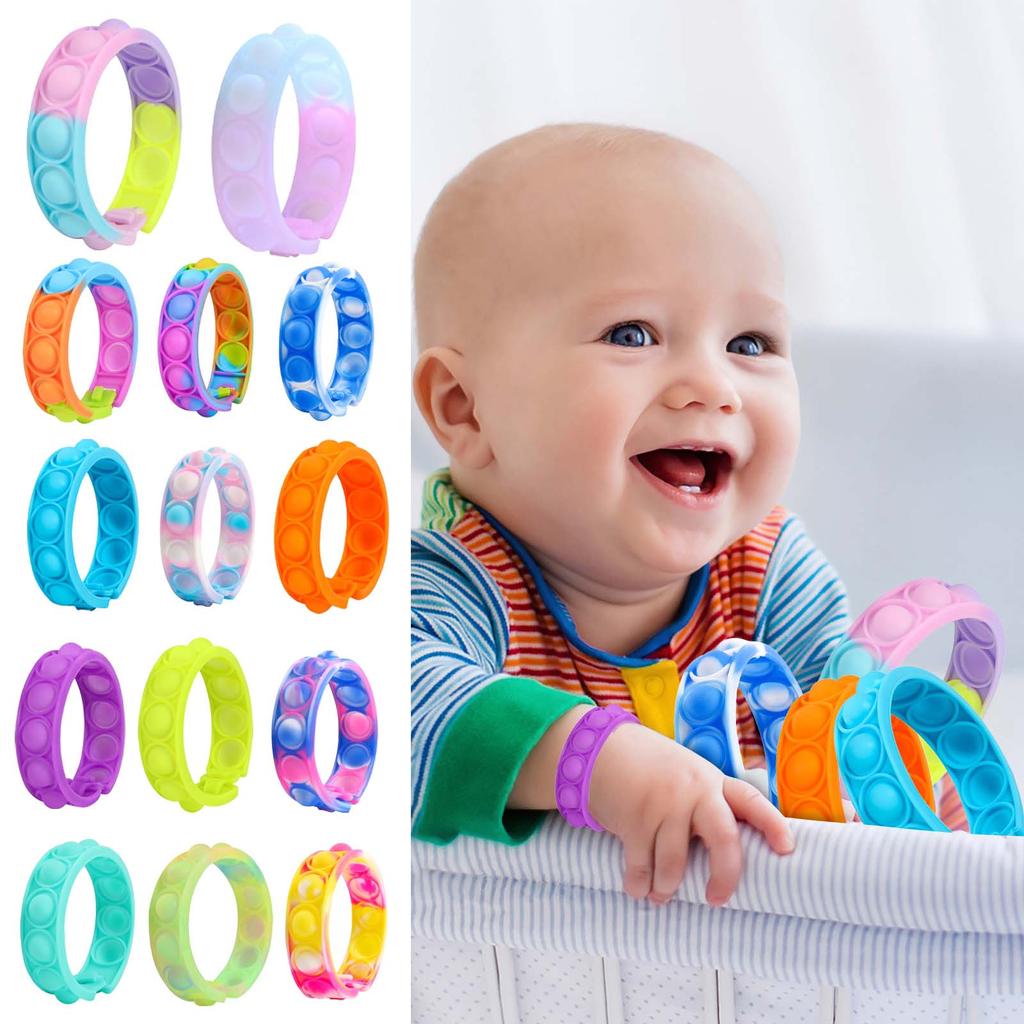 Guffo Toys, Stress Reliever Sensorisk silikon Squ-eeze Toys With Dimple